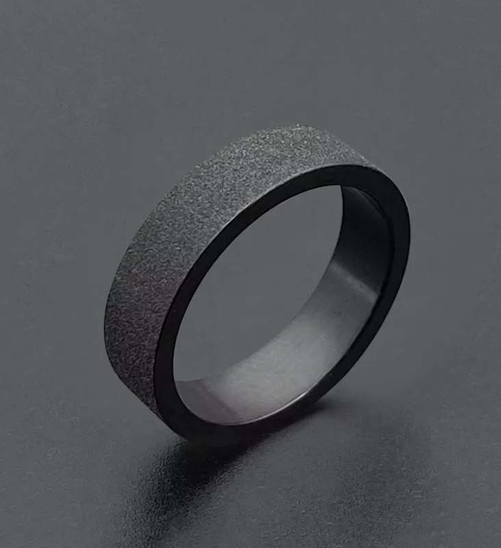 ANELLO TITANIO NERO